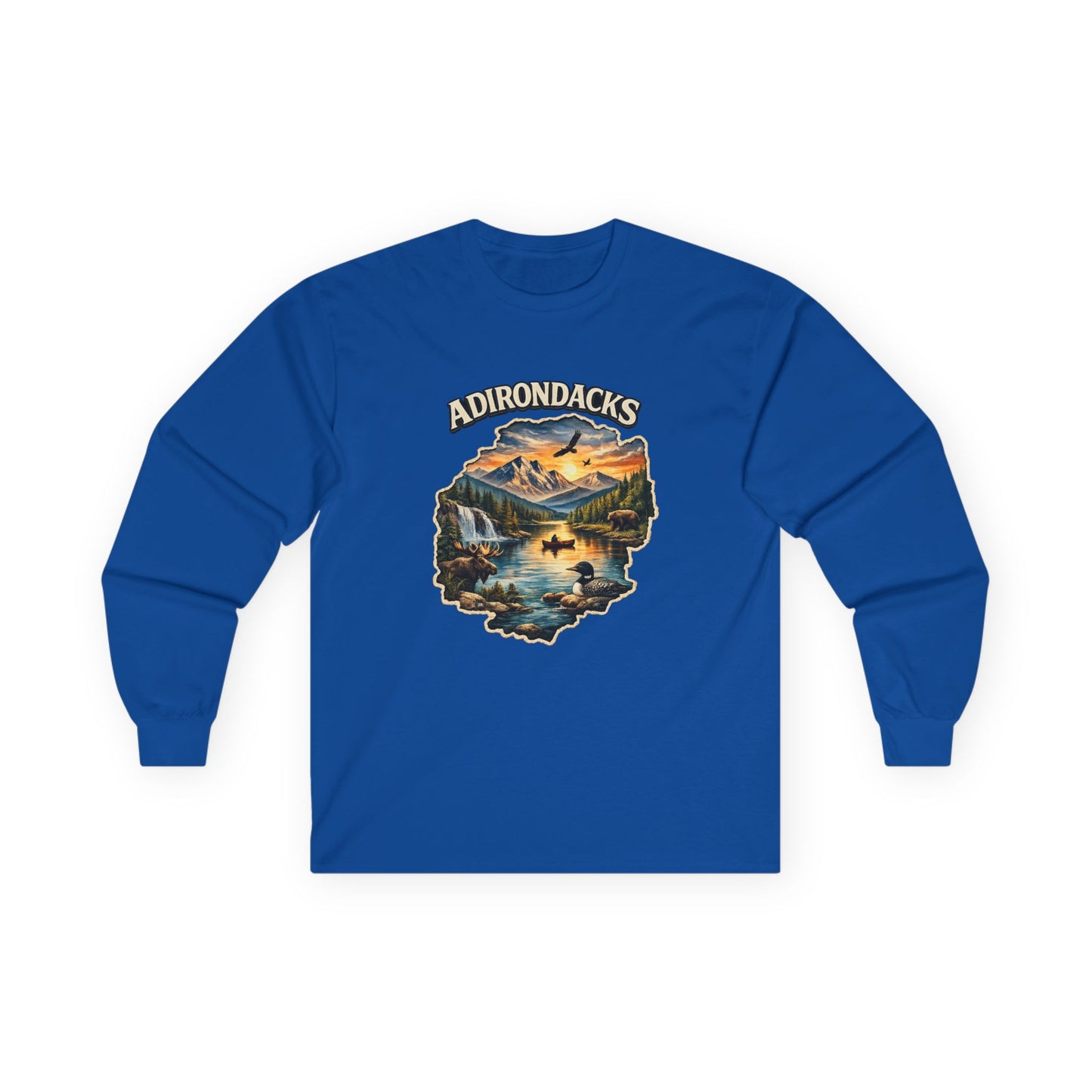 Adirondacks Scenic Lake Long Sleeve Tee