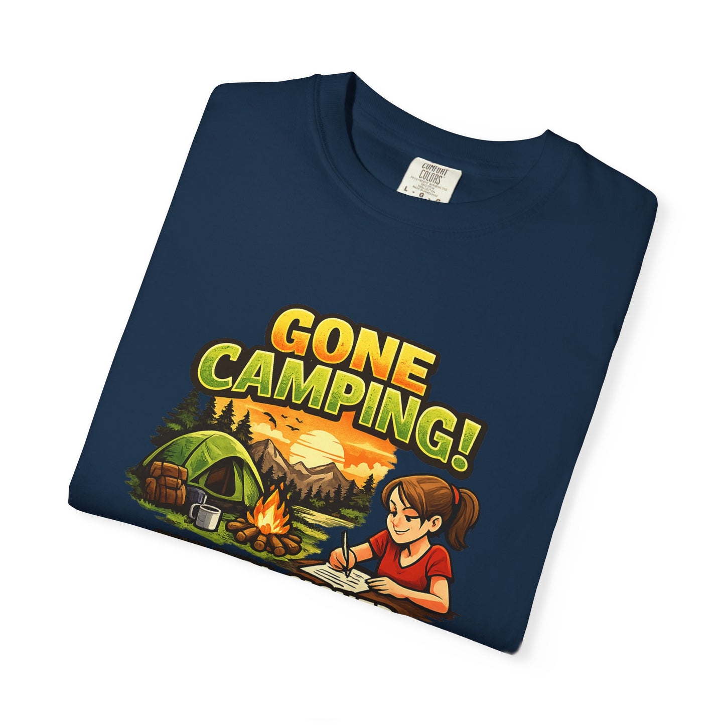 "Gone Camping! My Girl Signed the Permission Slip" Funny Outdoor Tee