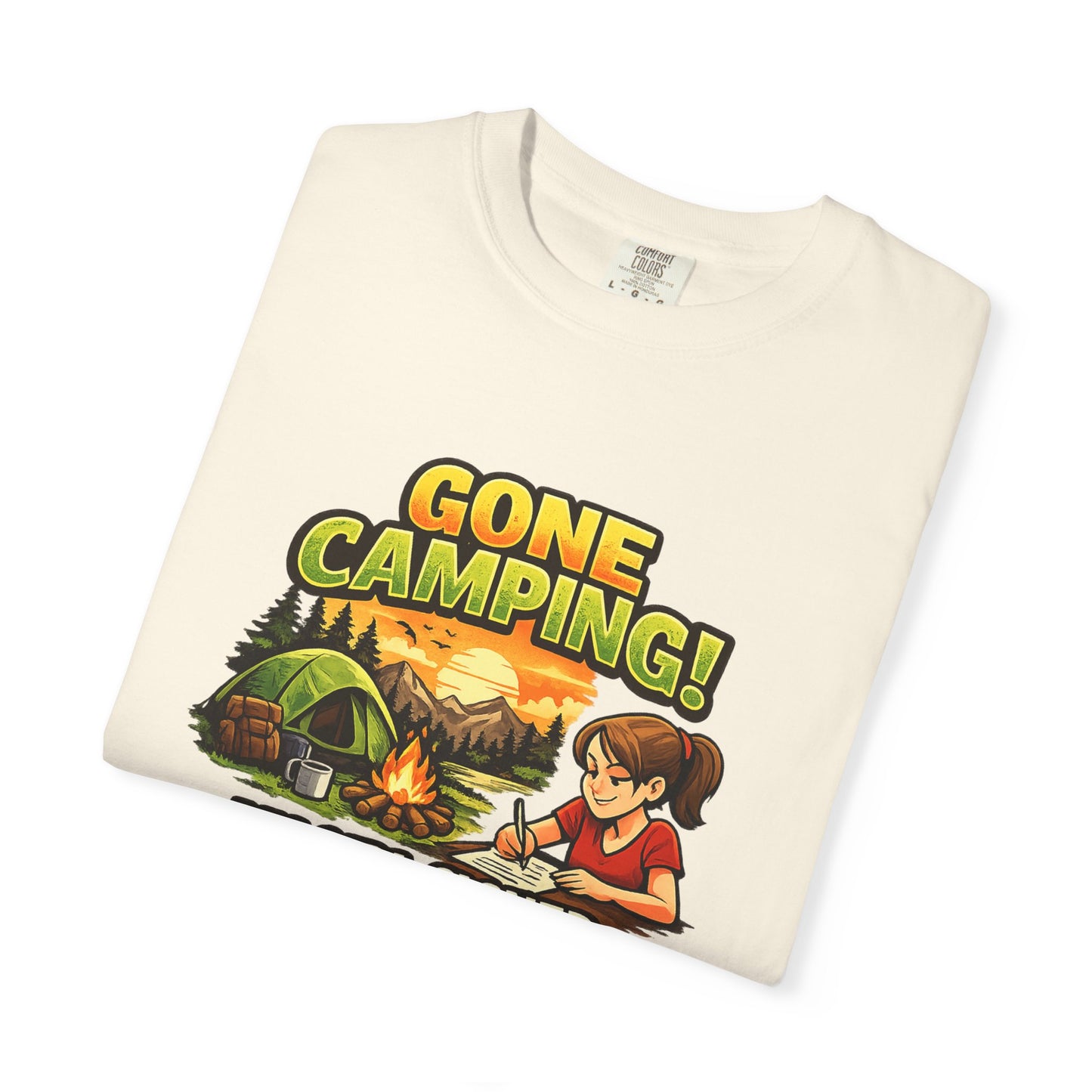 "Gone Camping! My Girl Signed the Permission Slip" Funny Outdoor Tee