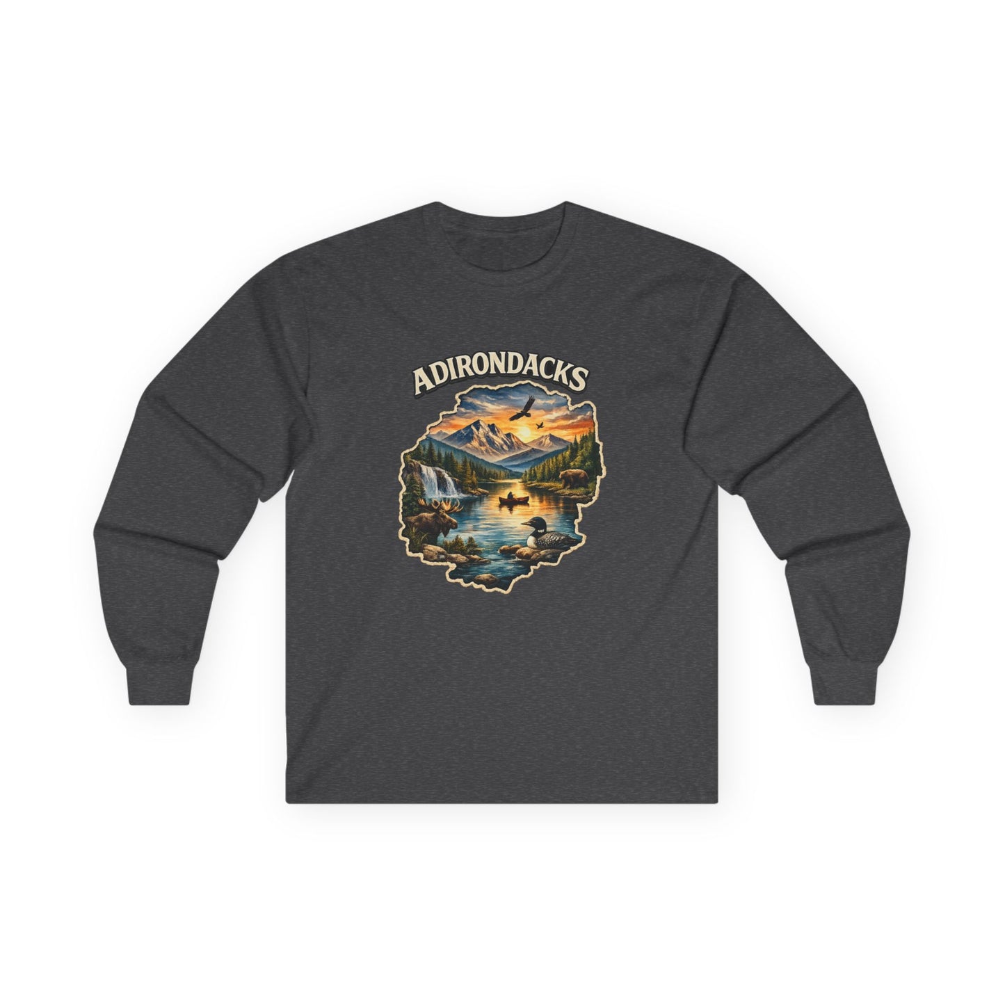 Adirondacks Scenic Lake Long Sleeve Tee