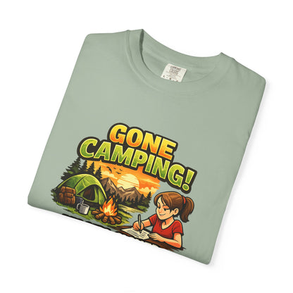 "Gone Camping! My Girl Signed the Permission Slip" Funny Outdoor Tee