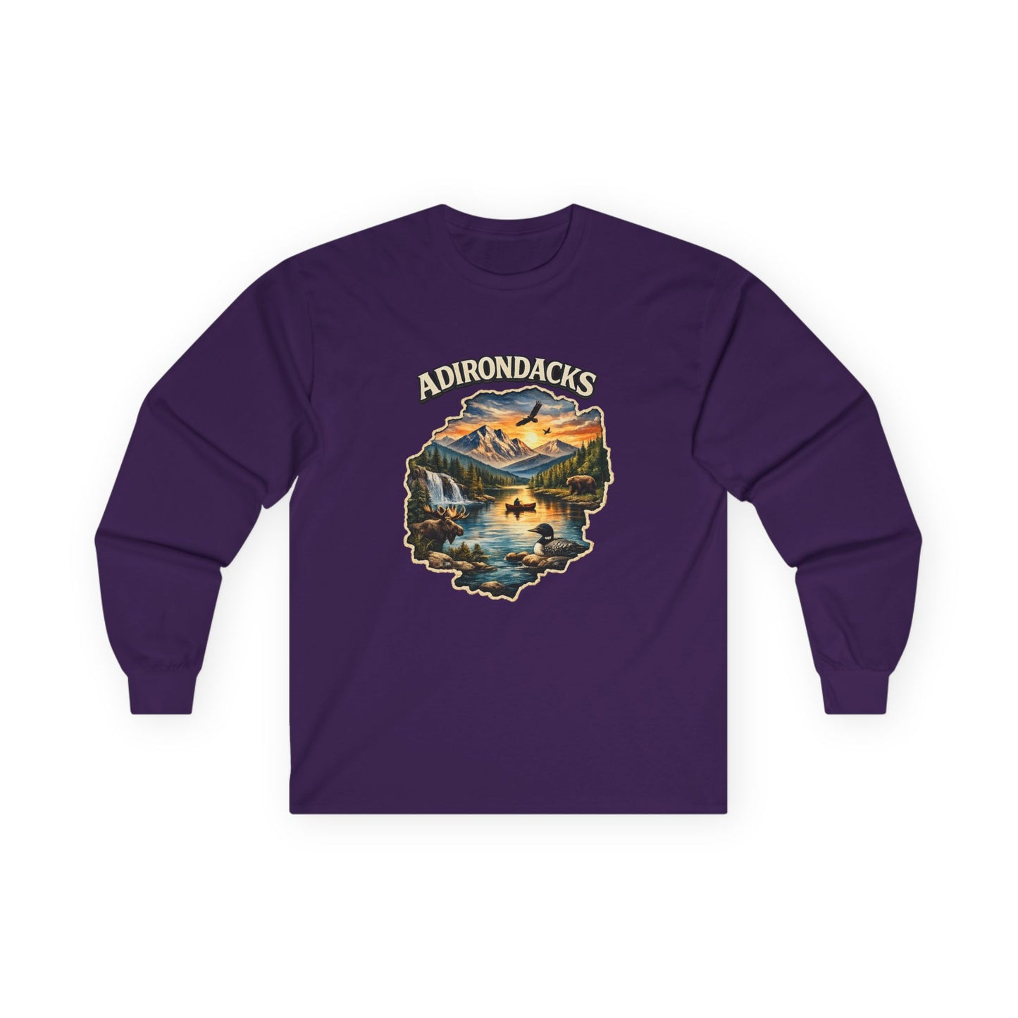 Adirondacks Scenic Lake Long Sleeve Tee