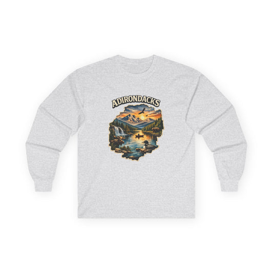 Adirondacks Scenic Lake Long Sleeve Tee