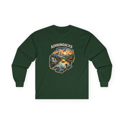Adirondacks Scenic Lake Long Sleeve Tee