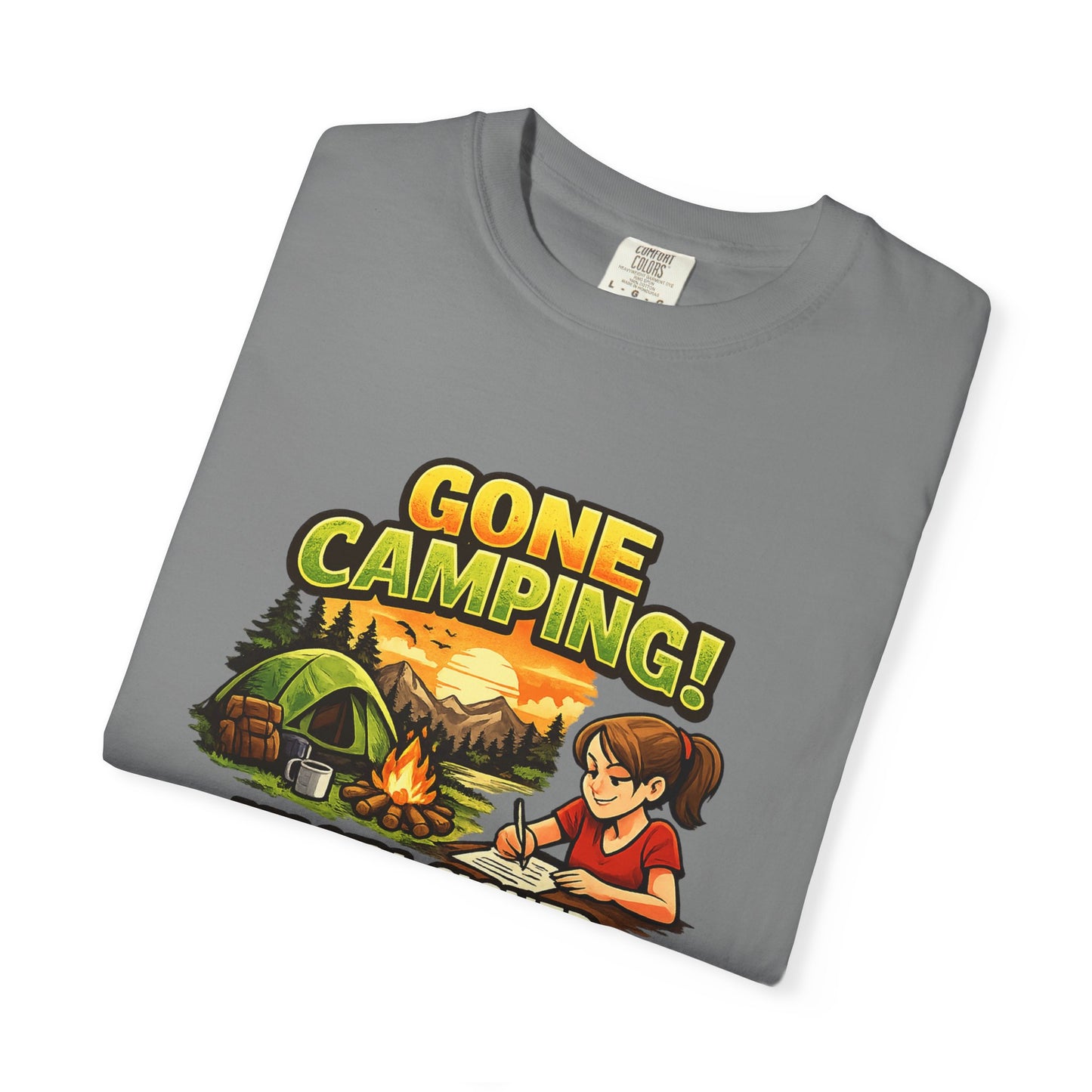 "Gone Camping! My Girl Signed the Permission Slip" Funny Outdoor Tee